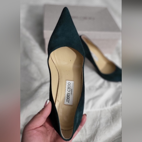 Jimmy Choo Dark Green Women's Shoes - Picture 4 of 10
